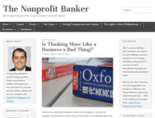 Tablet Screenshot of nonprofitbanker.com